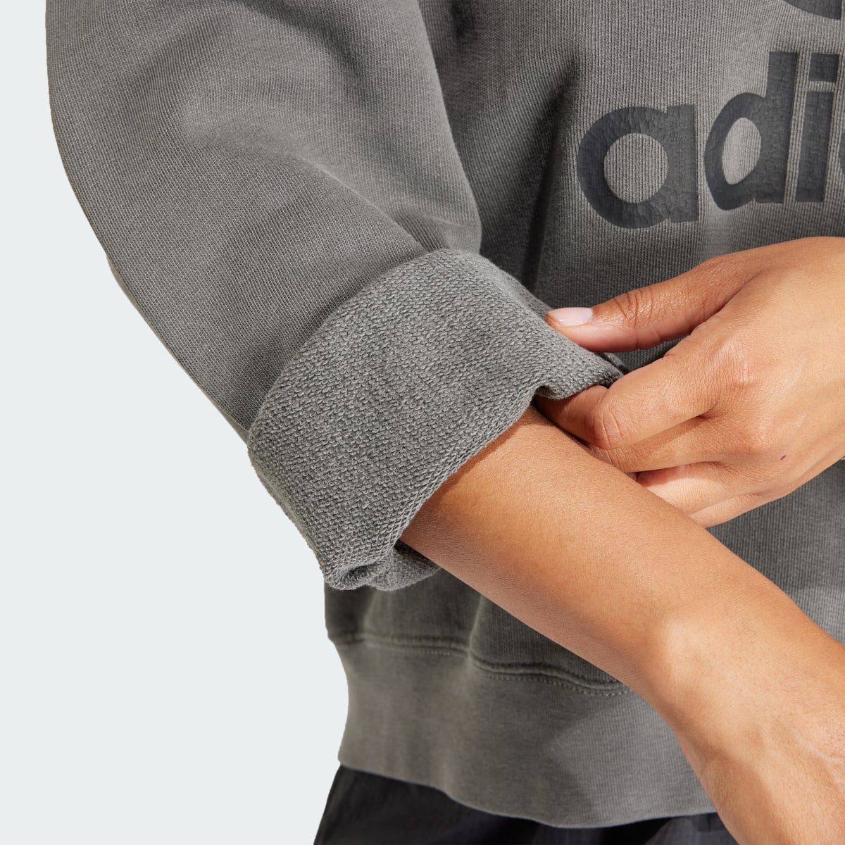 Adidas Sweat-shirt délavé Trèfle. 7