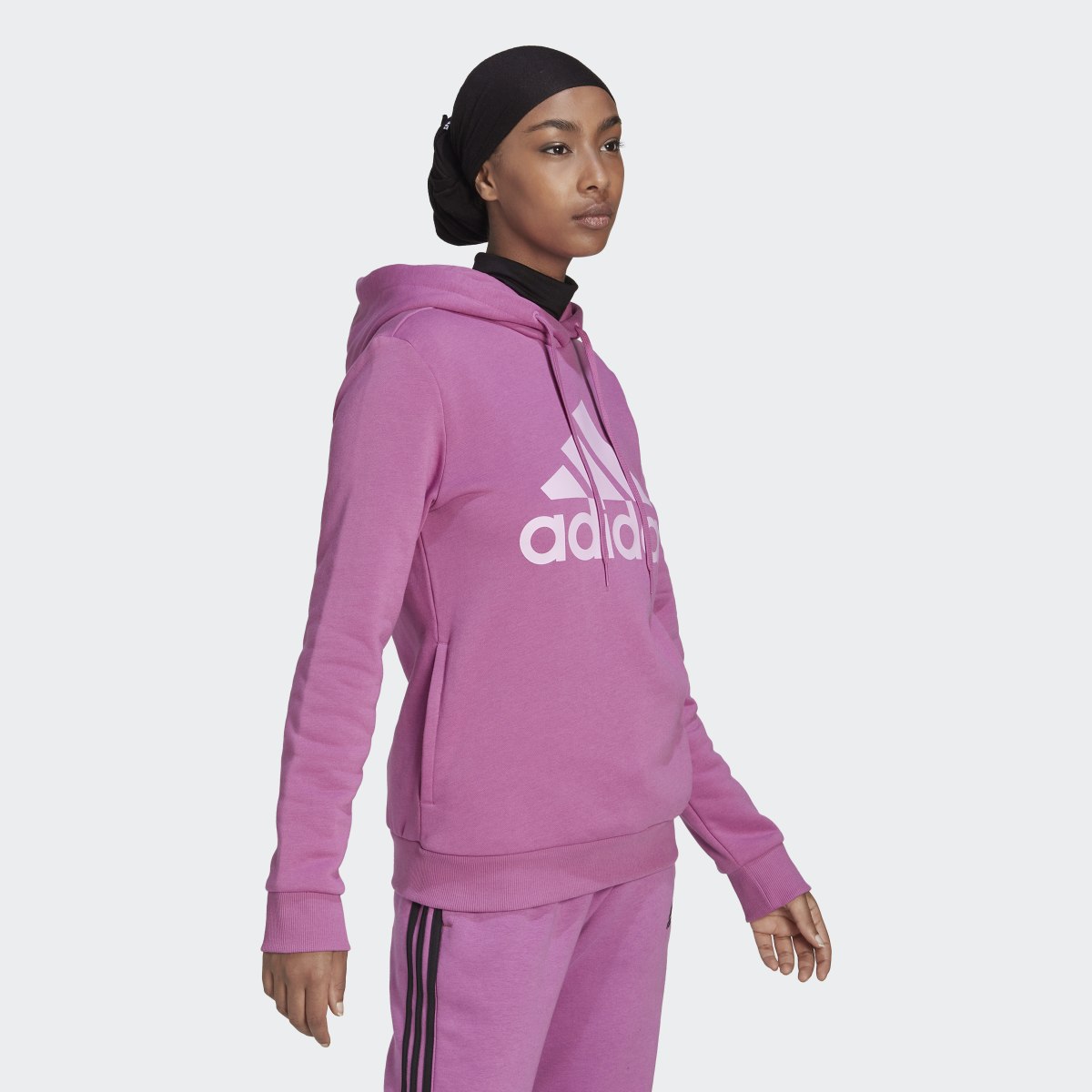 Adidas Essentials Logo Fleece Hoodie. 4