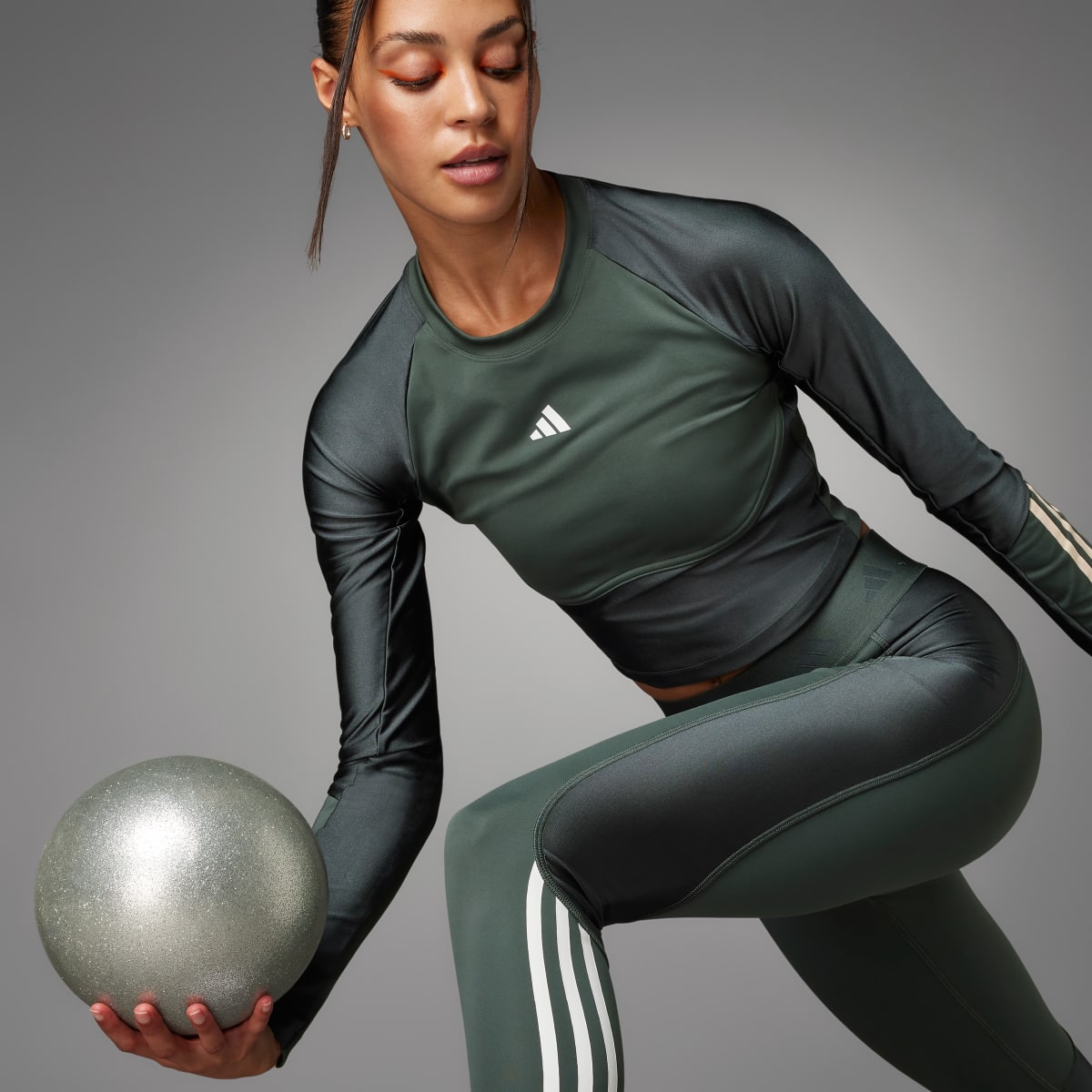 Adidas Maglia da allenamento Hyperglam Shine Crop Long Sleeve. 6