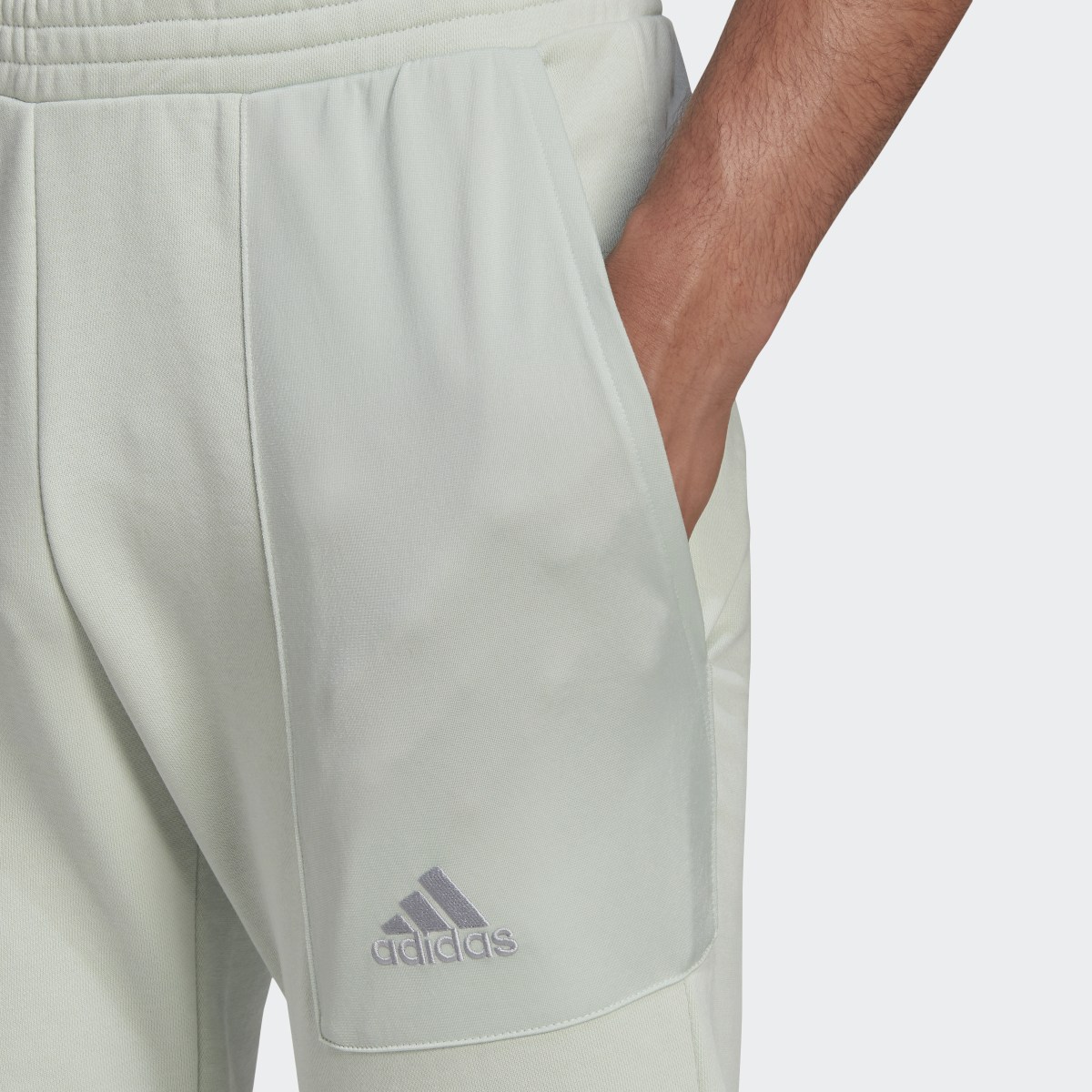 Adidas Essentials BrandLove French Terry Pants. 5