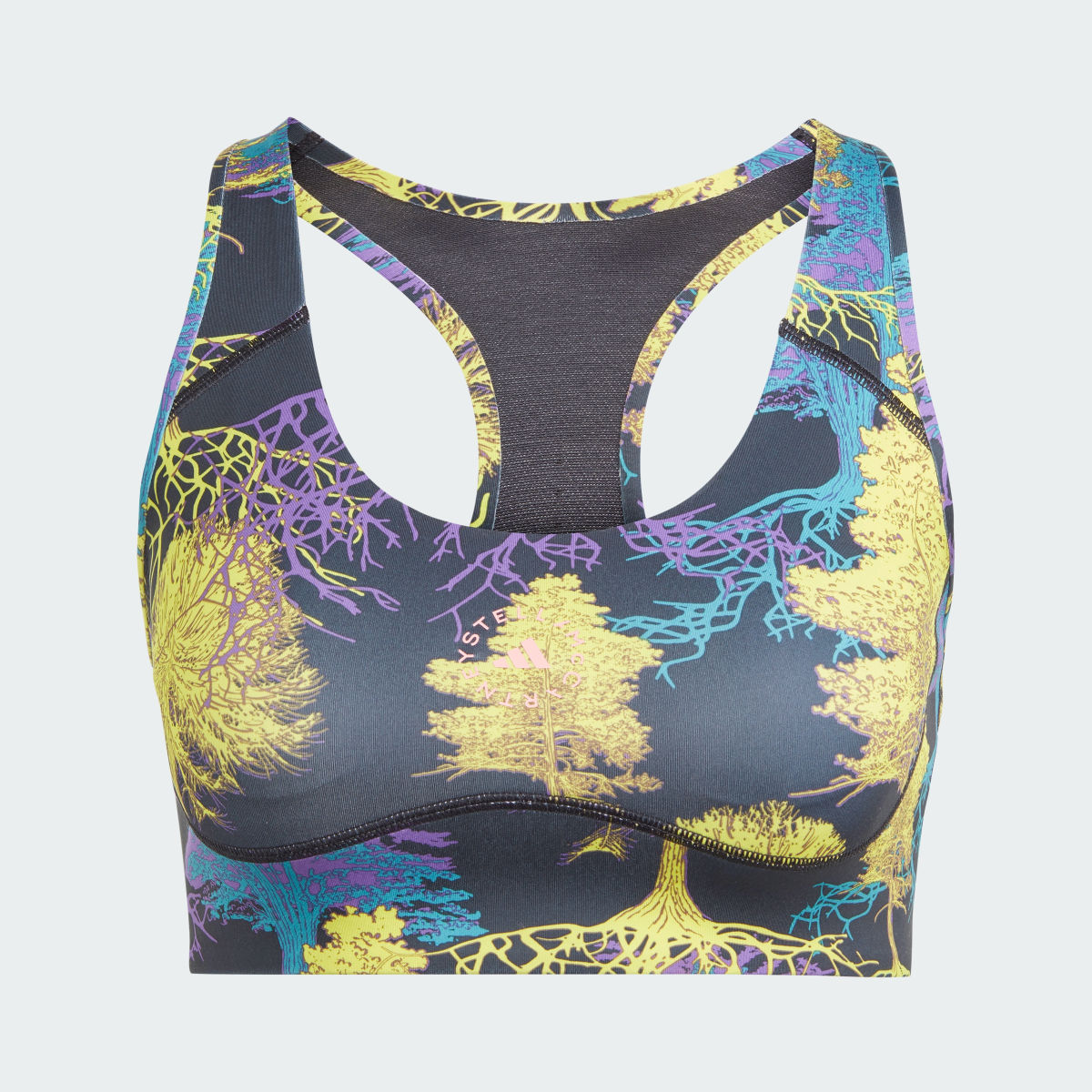 Adidas Biustonosz adidas by Stella McCartney TruePurpose Power Impact Medium-Support Printed Training. 4