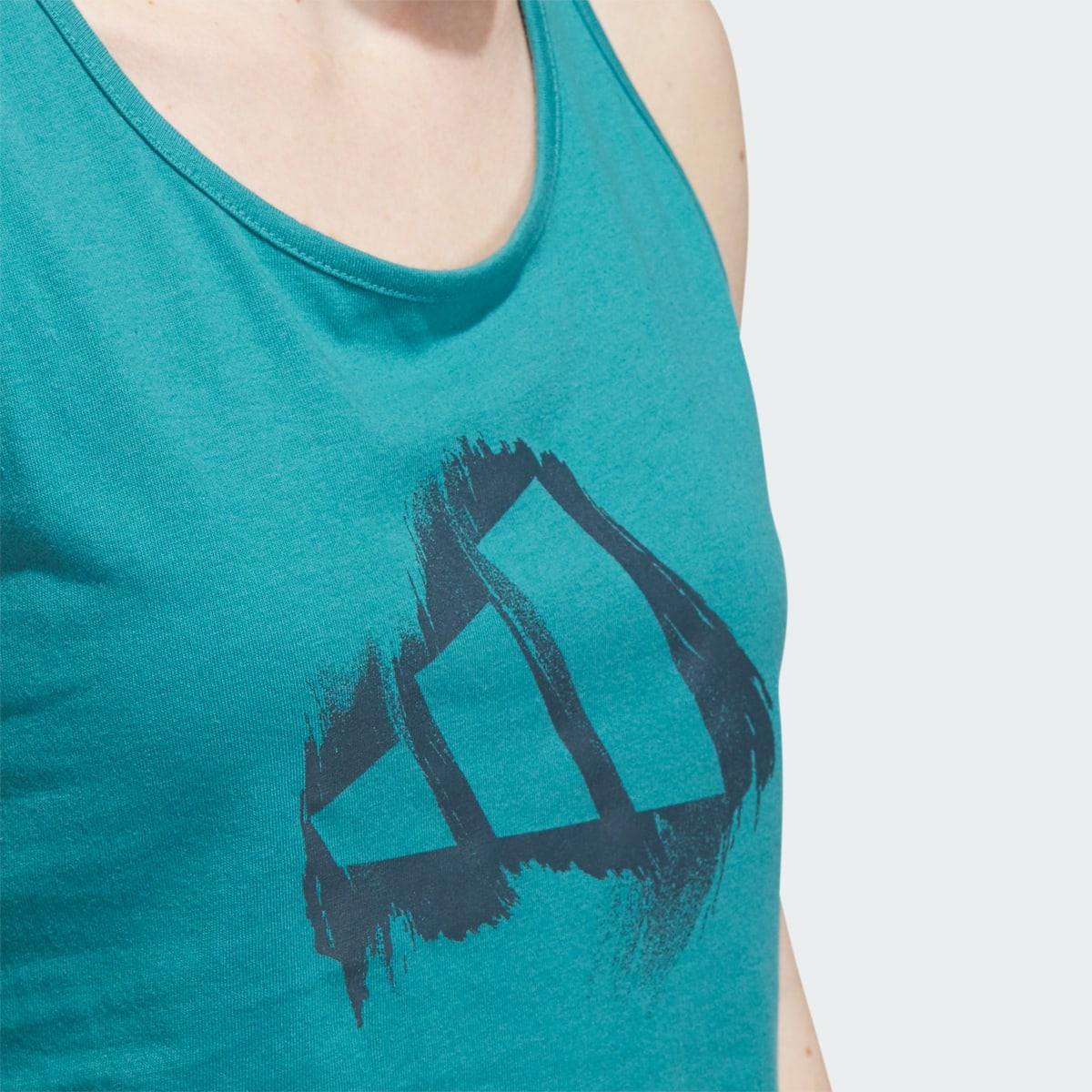 Adidas 3 Bar Logo Graphic Tank Top. 6