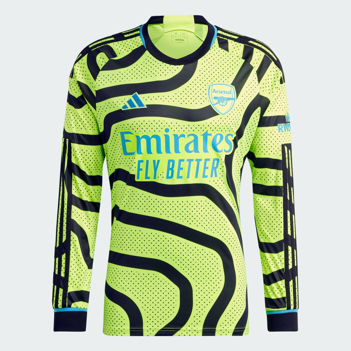 Adidas Arsenal 23/24 Long Sleeve Away Jersey. 5