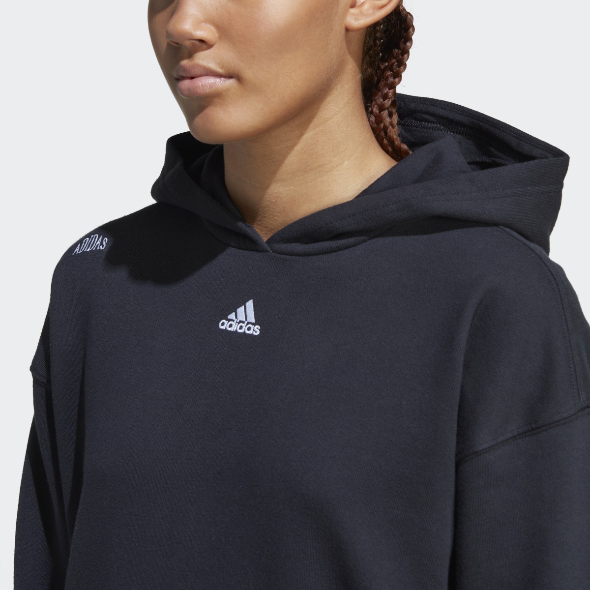 Adidas Relaxed Hoodie with Healing Crystals-Inspired Graphics. 8