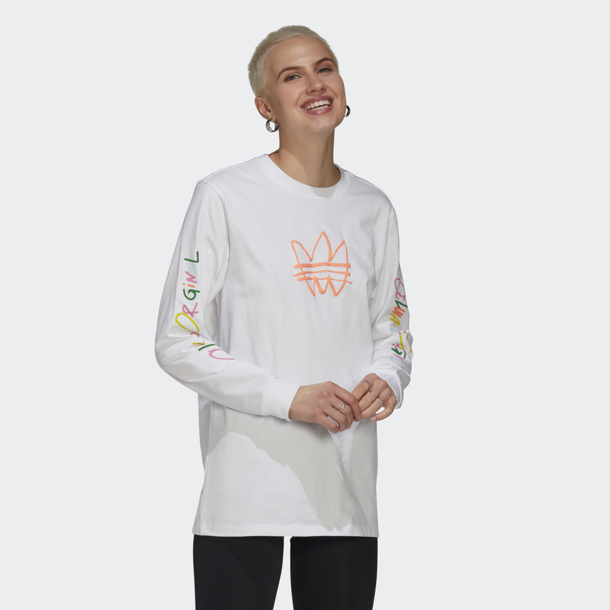 Adidas Always Original Graphic Long Sleeve Tee. 4