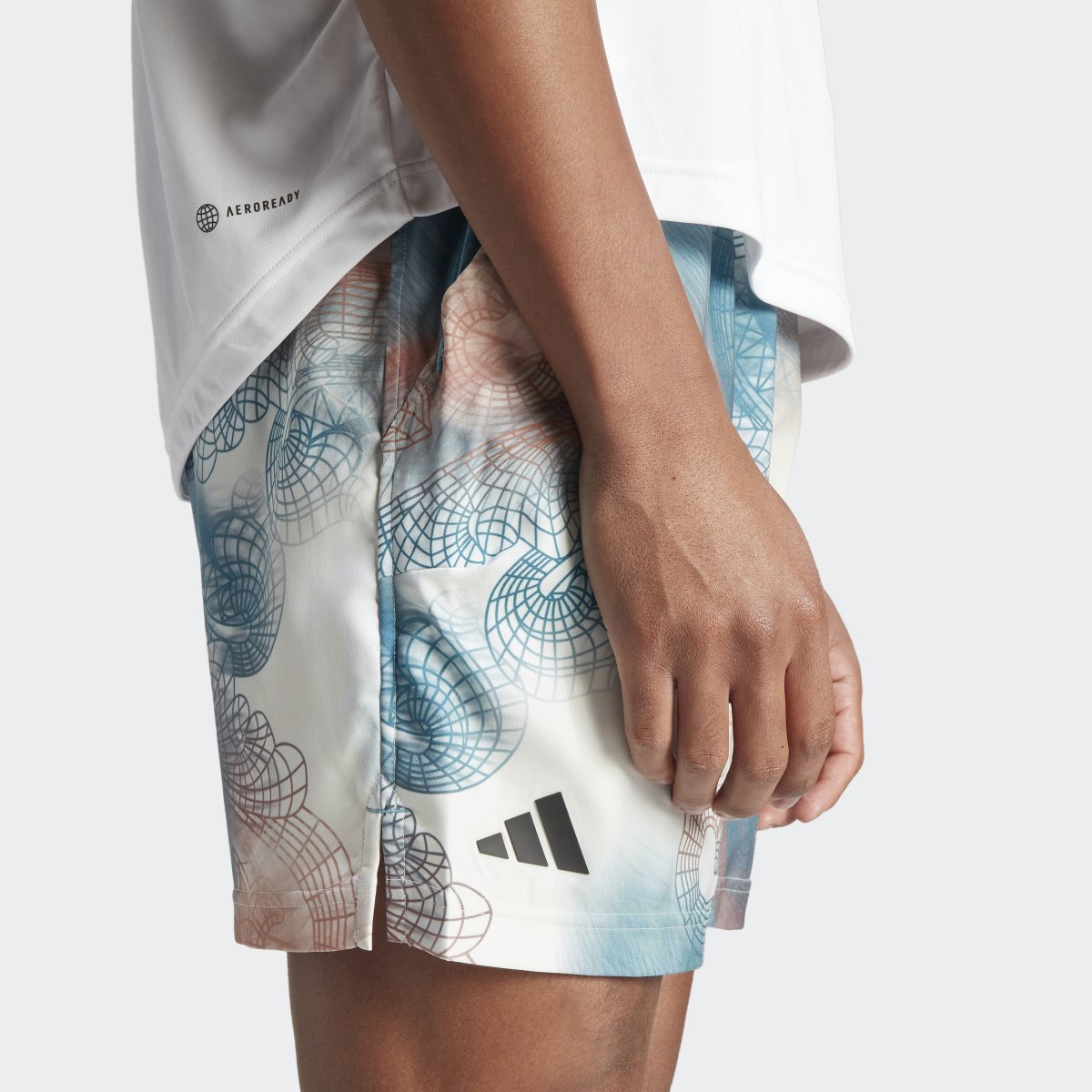 Adidas Tennis Printed AEROREADY Ergo Pro Shorts. 5