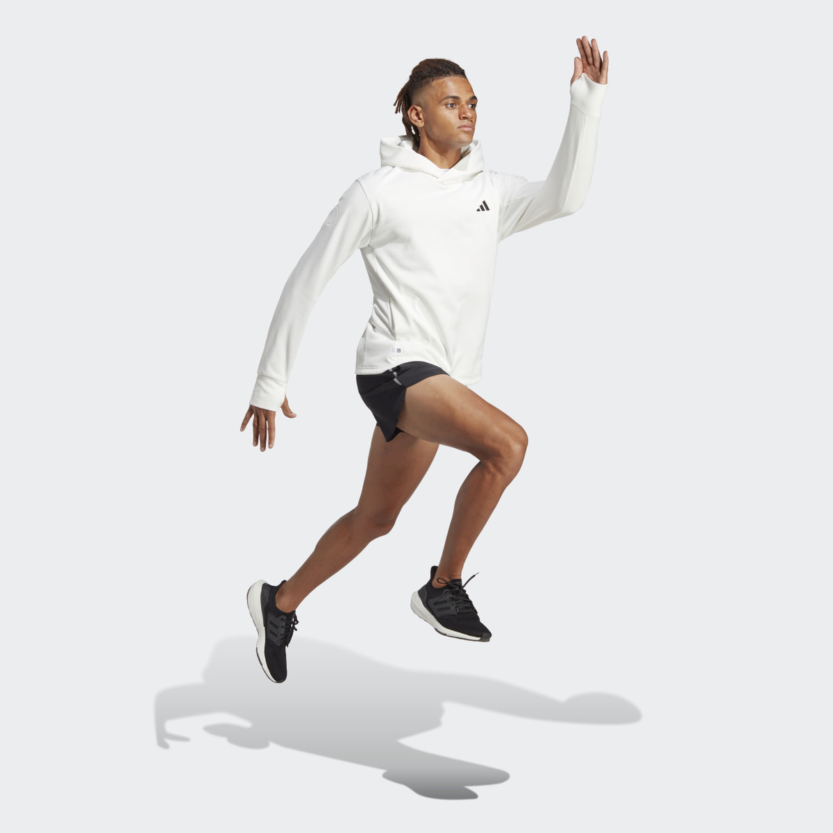 Adidas Felpa con cappuccio da running Made to be Remade AEROREADY. 4