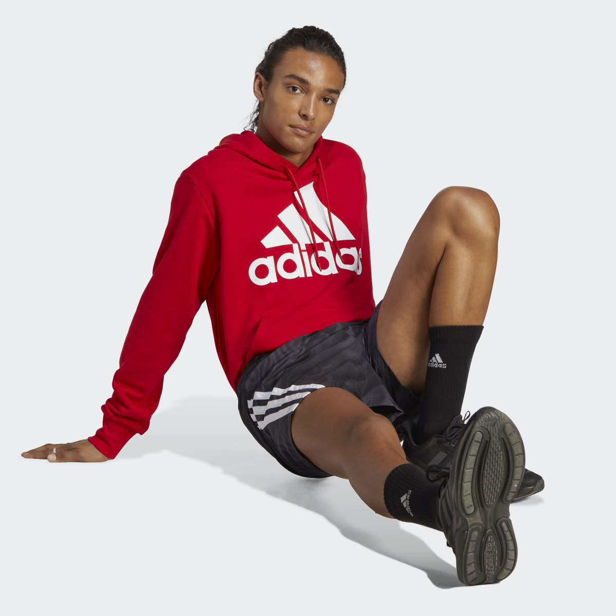 Adidas Felpa con cappuccio Essentials French Terry Big Logo. 4