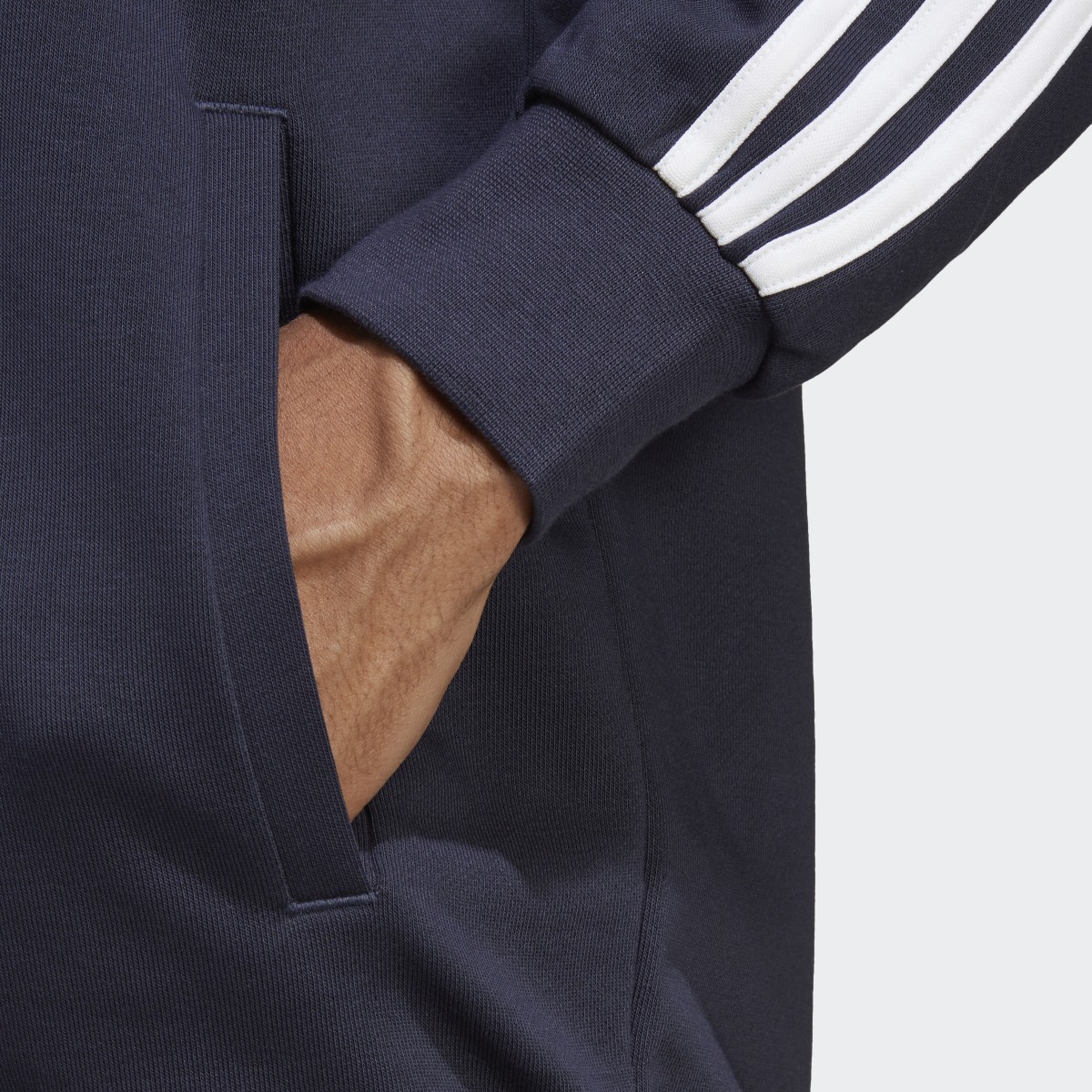 Adidas Basic 3-Stripes French Terry Tracksuit. 8