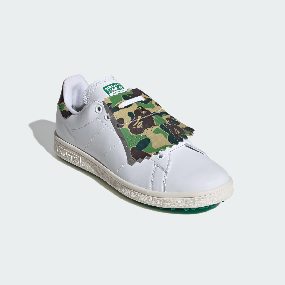 Adidas BAPE x adidas Stan Smith Golf Shoes. 9