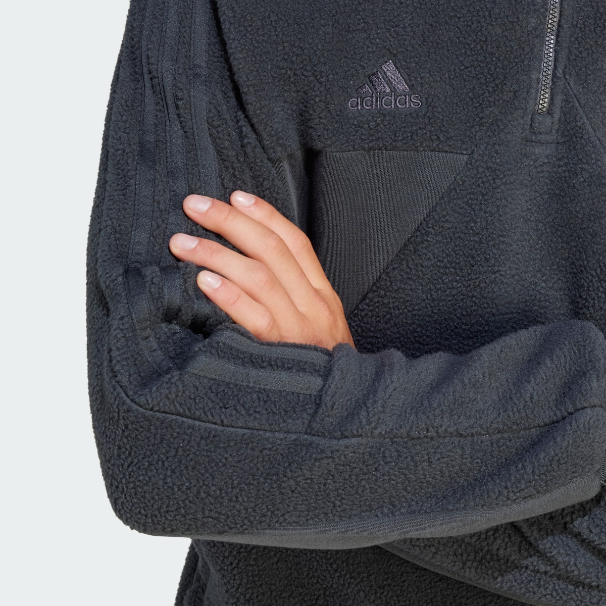 Adidas Tiro Half-Zip Fleece Sweatshirt. 6