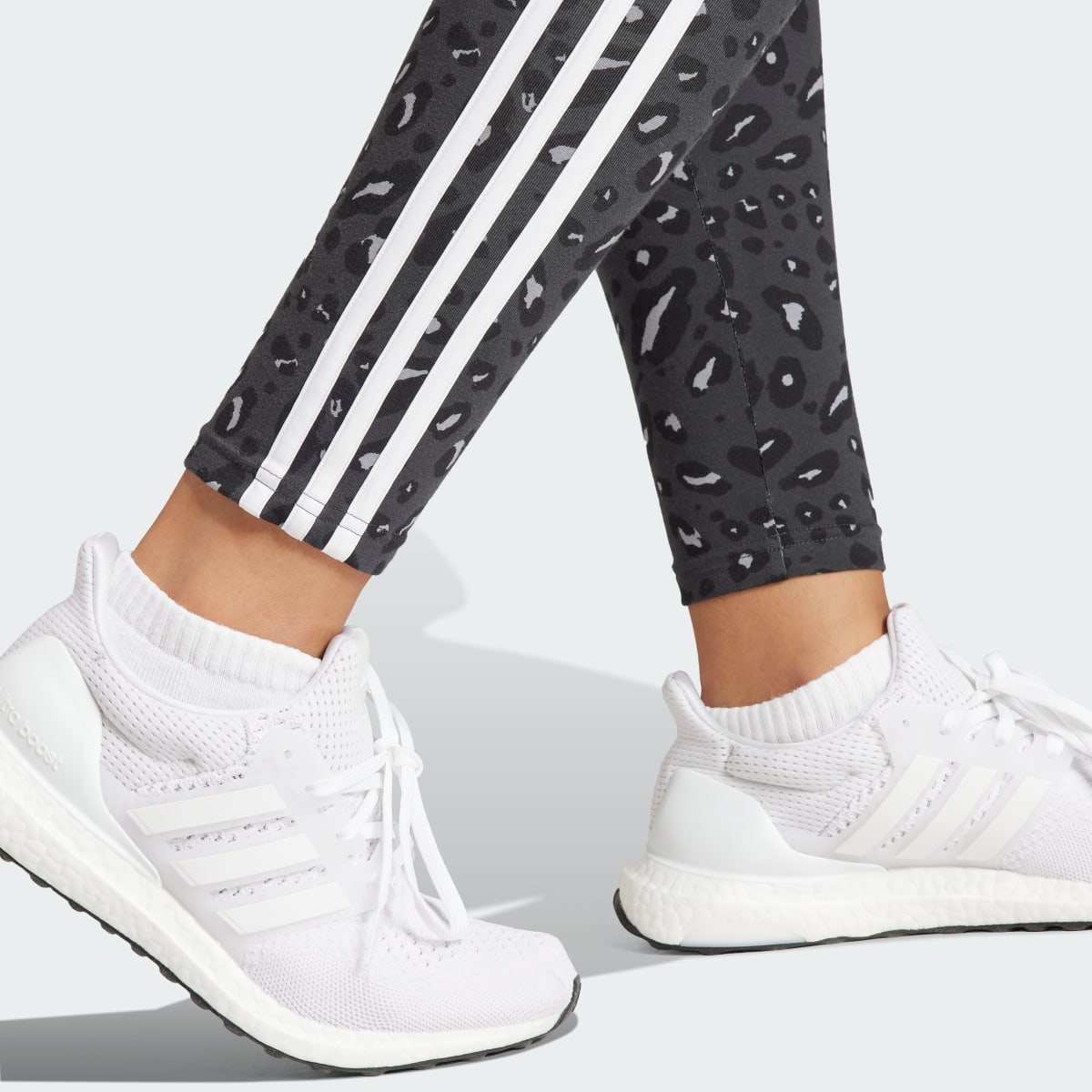 Adidas Essentials 3-Stripes Animal Print Leggings. 5