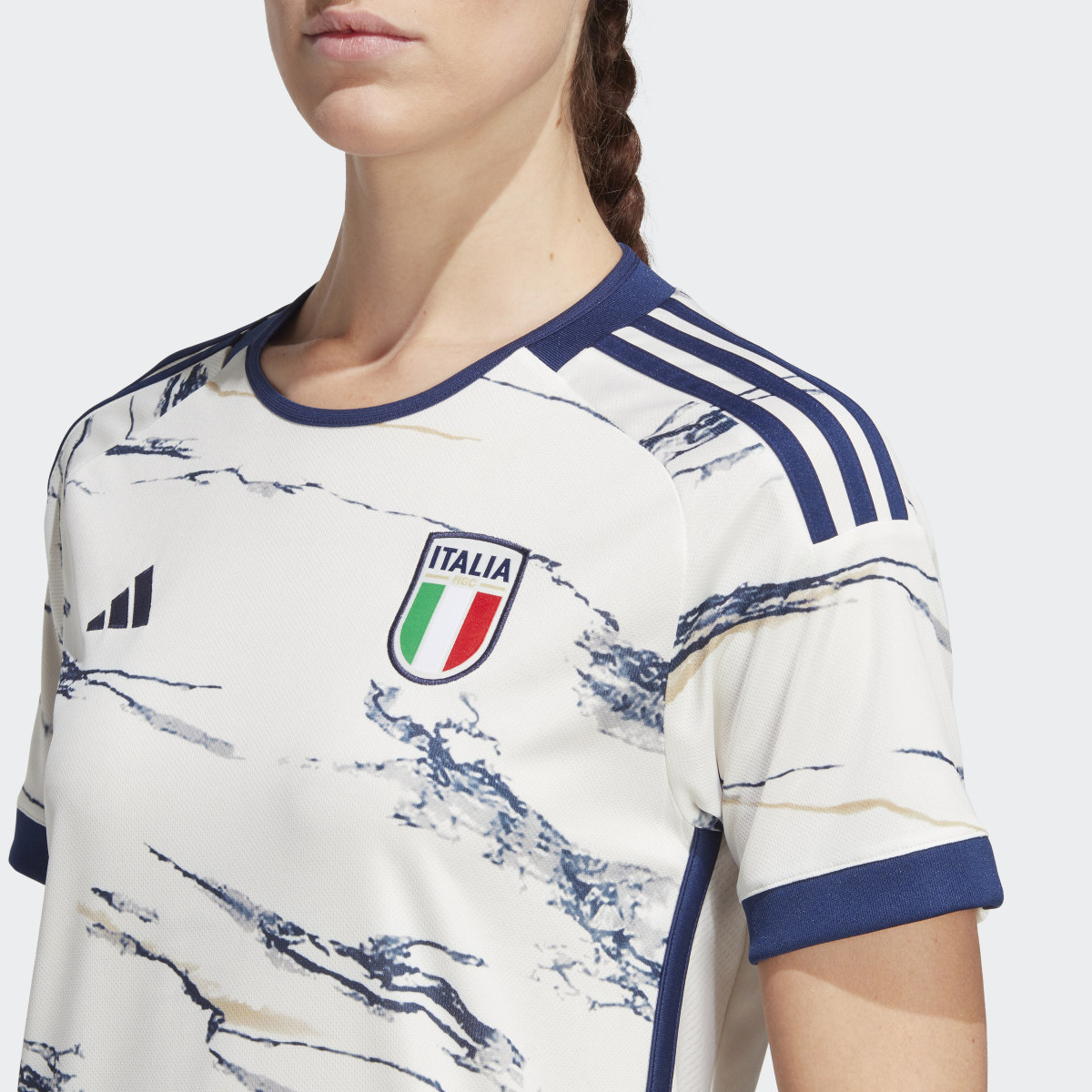 Adidas Italy Women's Team 23 Away Jersey. 7