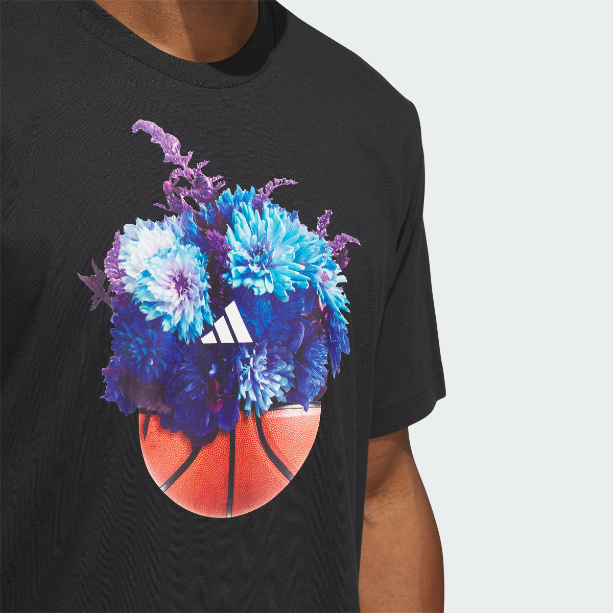 Adidas Floral Hoops Graphic Tee. 6