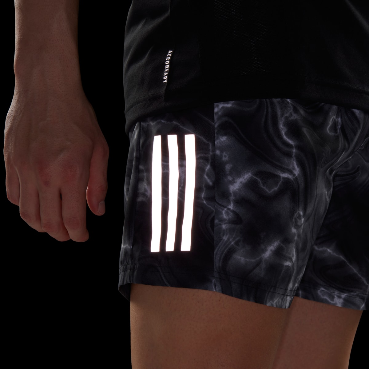 Adidas Own the Run Allover Print Shorts. 6