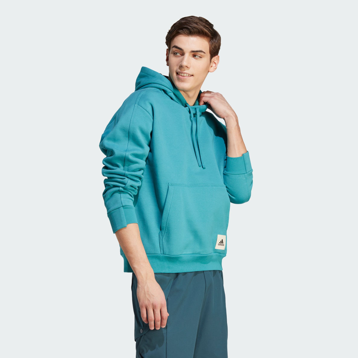 Adidas Lounge Fleece Kapüşonlu Üst. 5