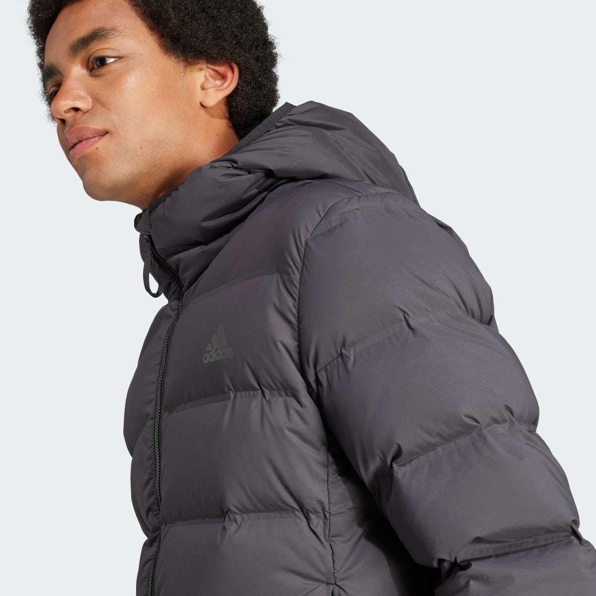 Adidas Helionic Stretch Hooded Down Jacket. 7