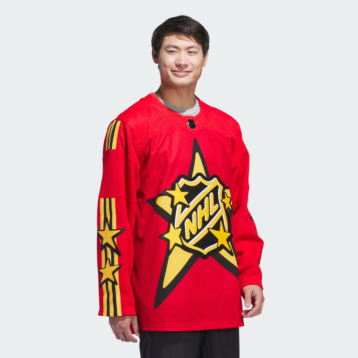 Adidas 2024 NHL All-Star adidas x drew house Red jersey. 4