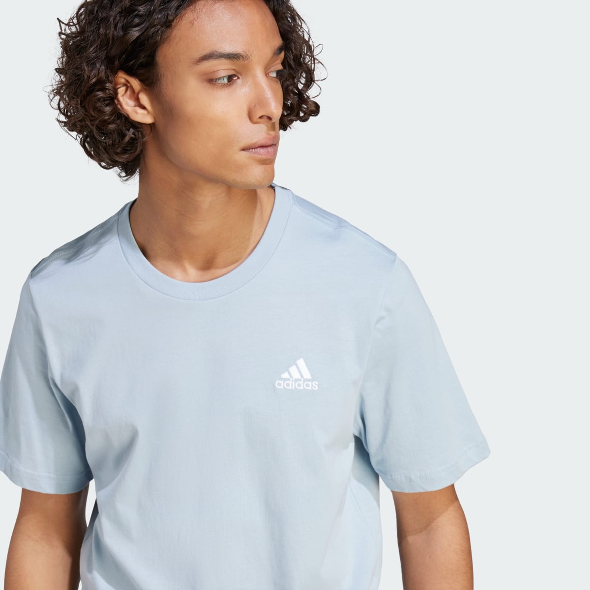 Adidas Essentials Single Jersey Embroidered Small Logo Tee. 6