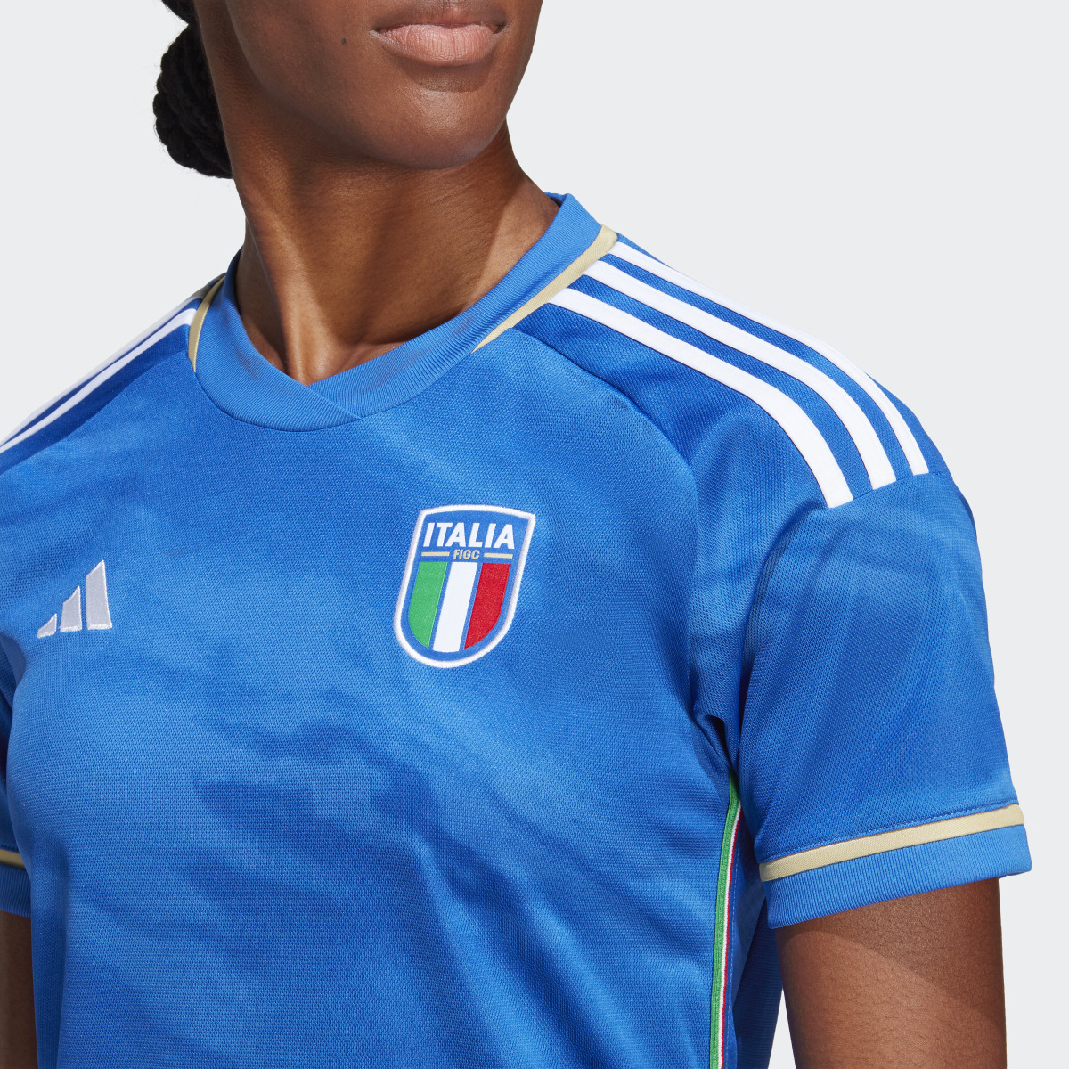 Adidas Italy Women's Team 23 Home Jersey. 7