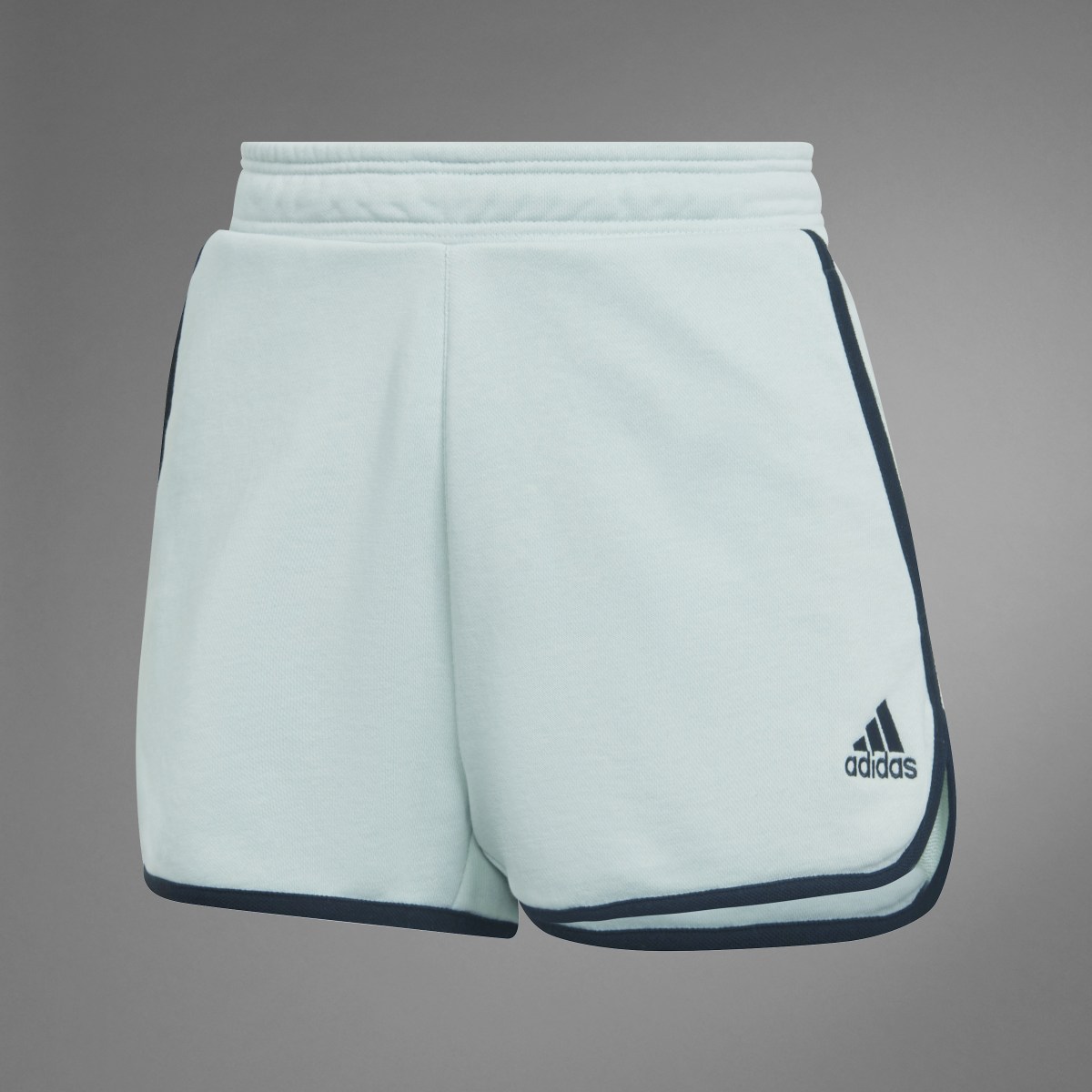 Adidas Calções de Cintura Subida em Moletão. 10