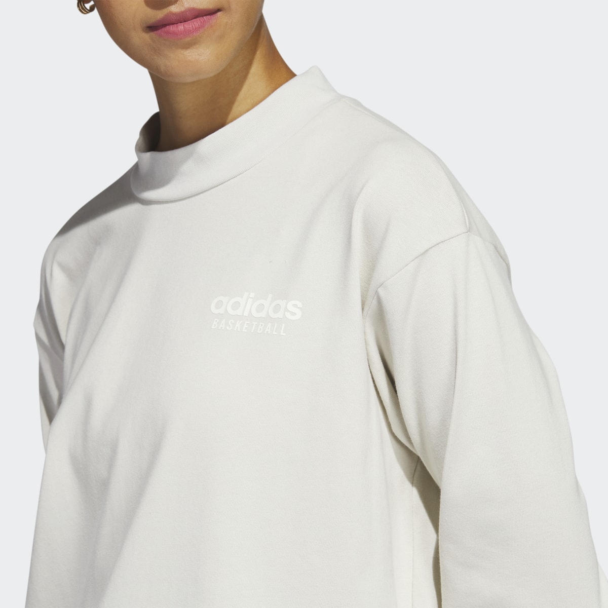 Adidas Select Mock Neck Long Sleeve Tee. 6