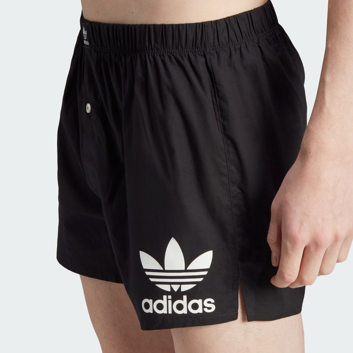 Adidas Boxer Comfort Core Cotton Icon Woven Underwear (Confezione da 2). 7