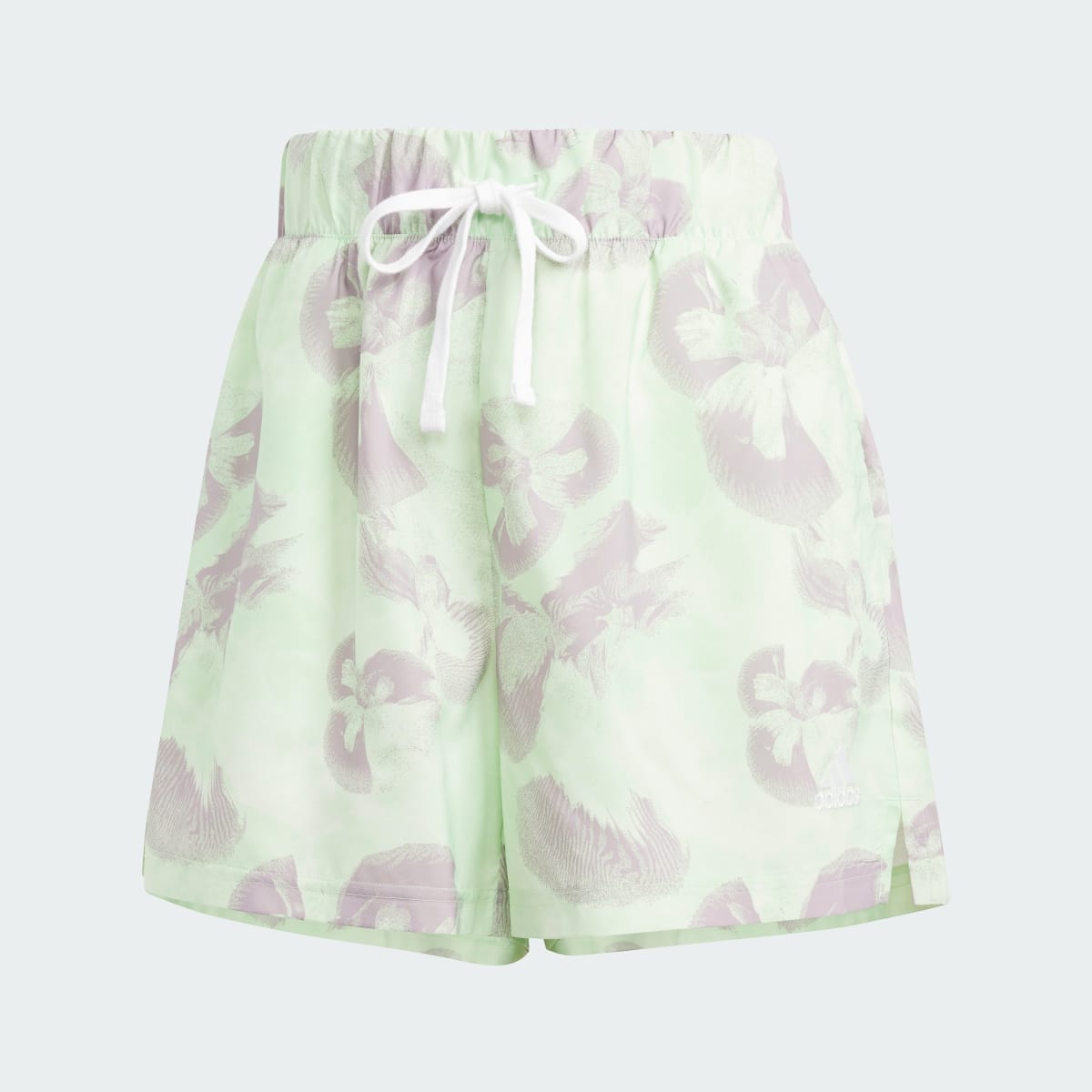 Adidas Shorts Tejidos Estampado Floral. 4