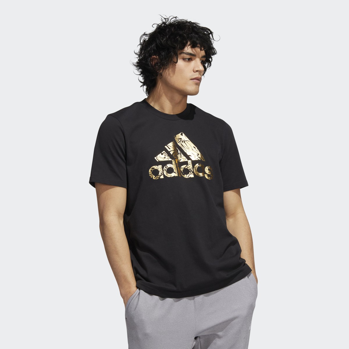 Adidas Liquid Foil Badge of Sport Graphic Tee. 4