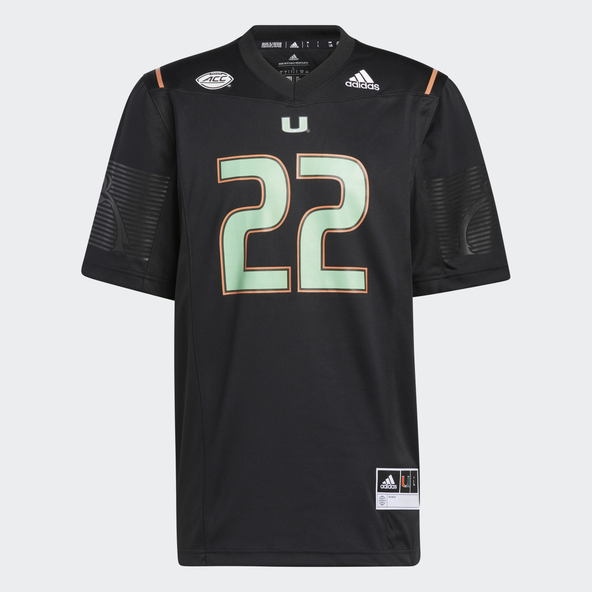 Adidas University of Miami ‘Miami Nights’ Jersey. 5