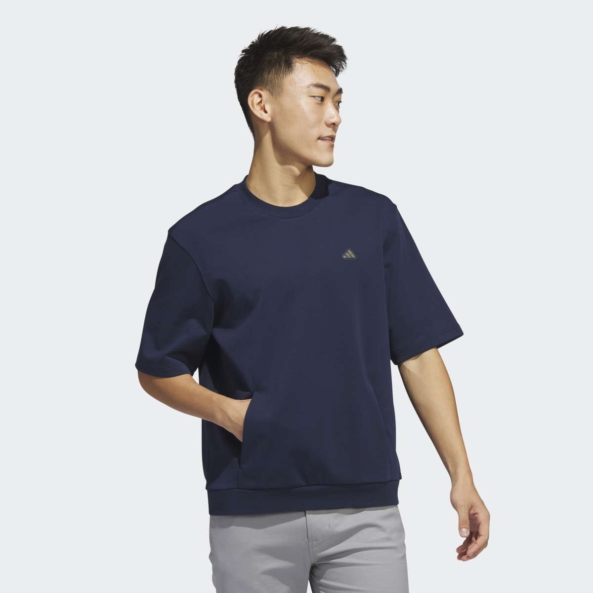 Adidas Go-To Crew Golf Sweatshirt. 4