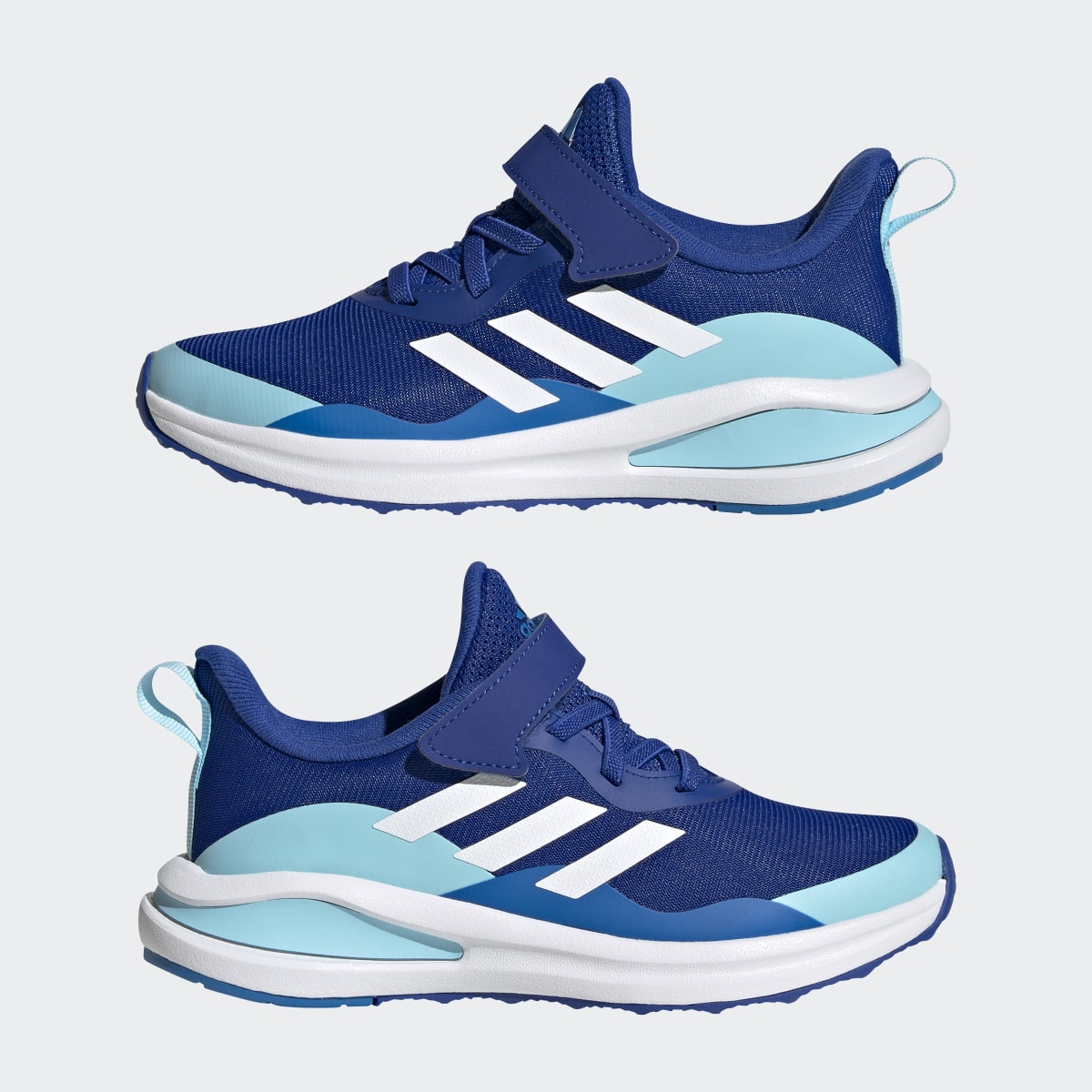 Adidas FortaRun Sport Running Elastic Lace and Top Strap Shoes. 8