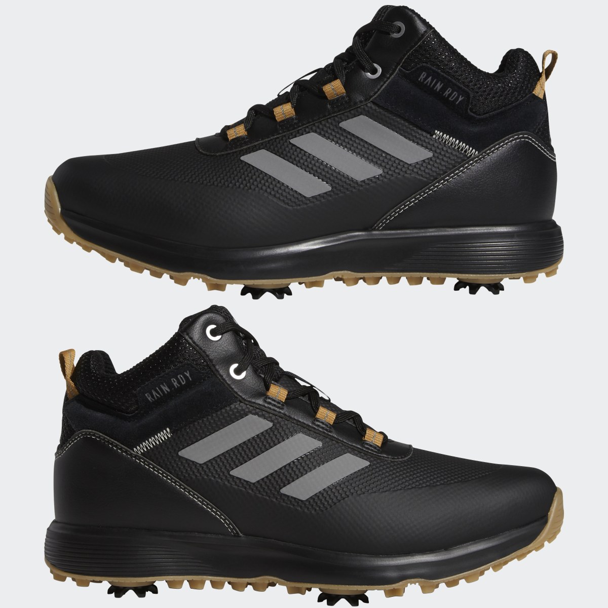 Adidas S2G Recycled Polyester Mid-Cut Golfschuh. 10