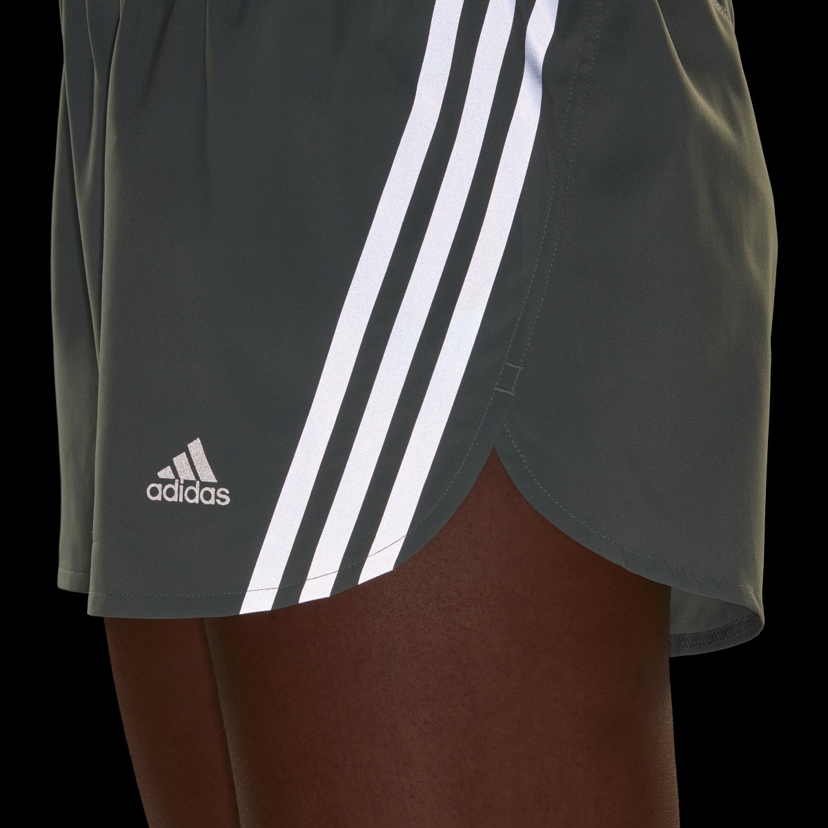 Adidas Run Icons 3-Stripes Running Shorts. 6
