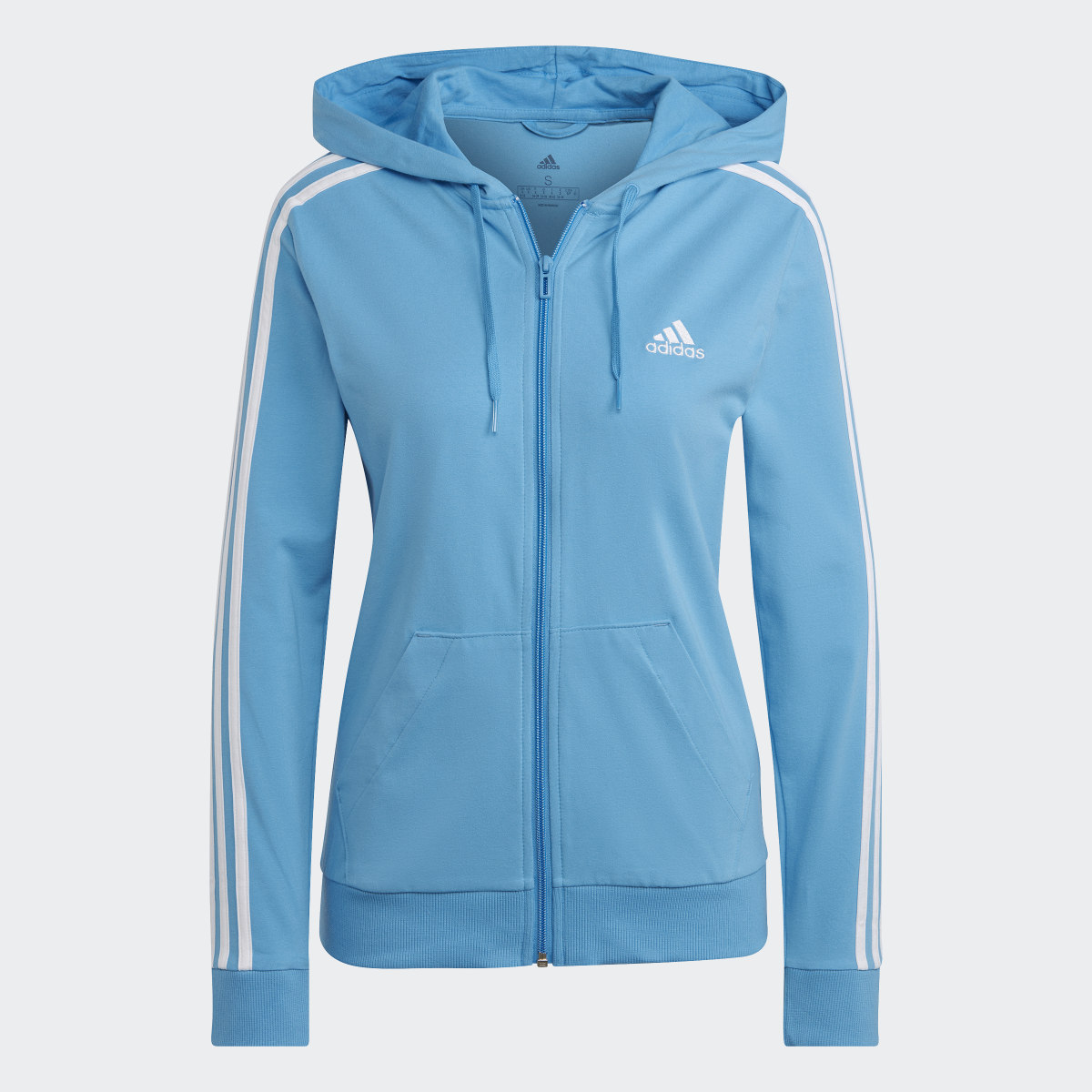 Adidas Essentials 3-Stripes Full-Zip Hoodie. 5