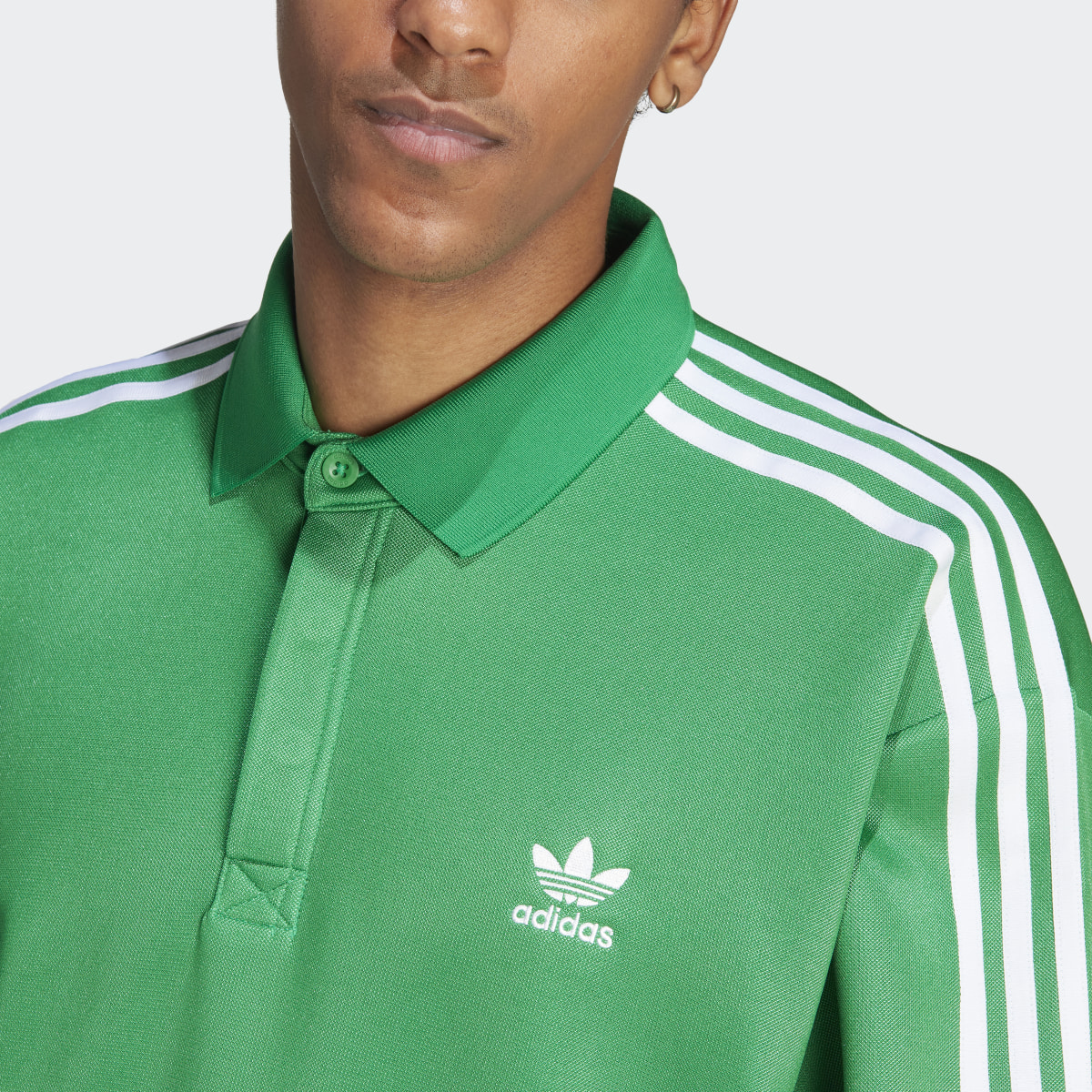 Adidas Adicolor Classics+ Long Sleeve Polo Shirt. 6