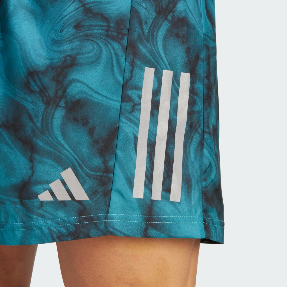 Adidas Own the Run Allover Print Shorts. 5