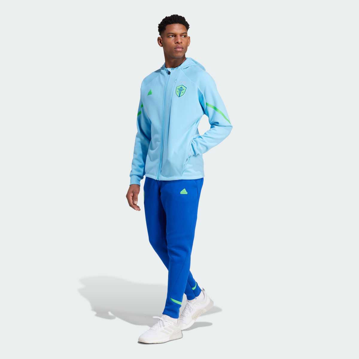 Adidas Seattle Sounders FC Designed for Gameday Anthem Jacket. 6