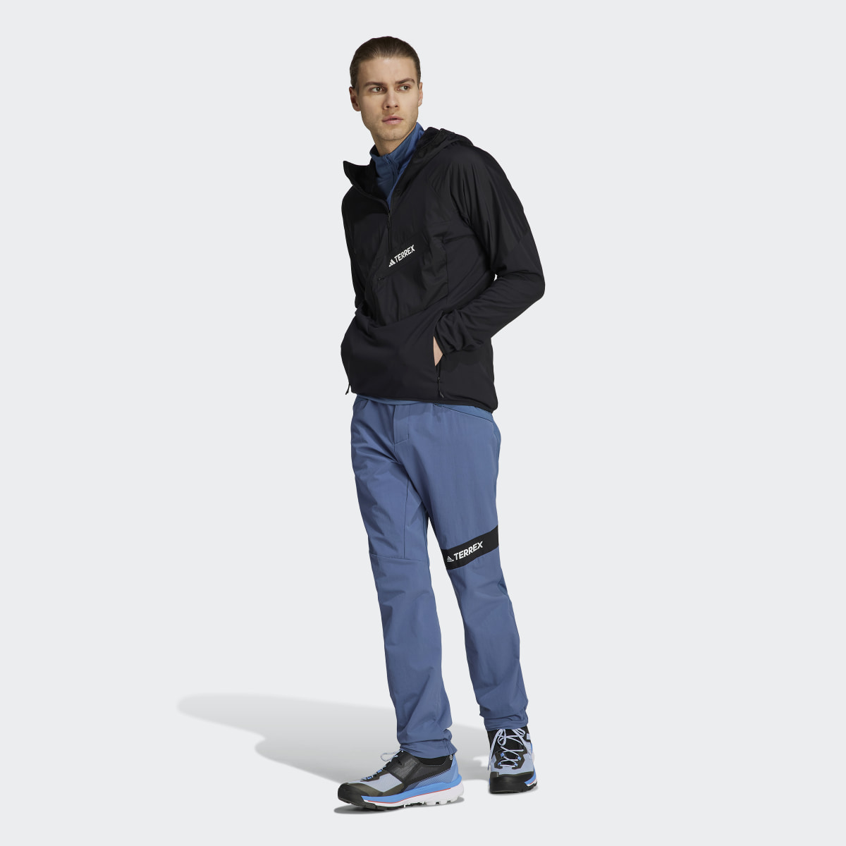Adidas Techrock Ultralight 1/2-Zip Hooded Fleece Jacket. 6