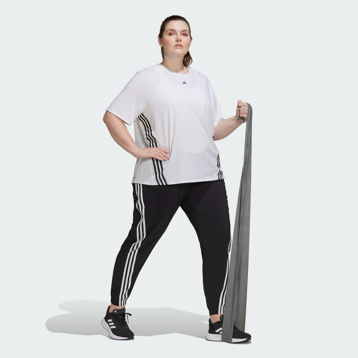 Adidas T-shirt 3-Stripes Train Icons (Plus Size). 4