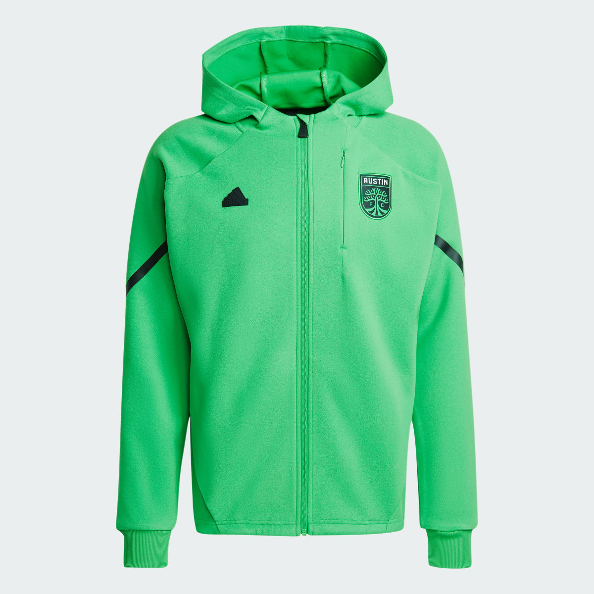Adidas Austin FC Designed for Gameday Anthem Jacket. 5