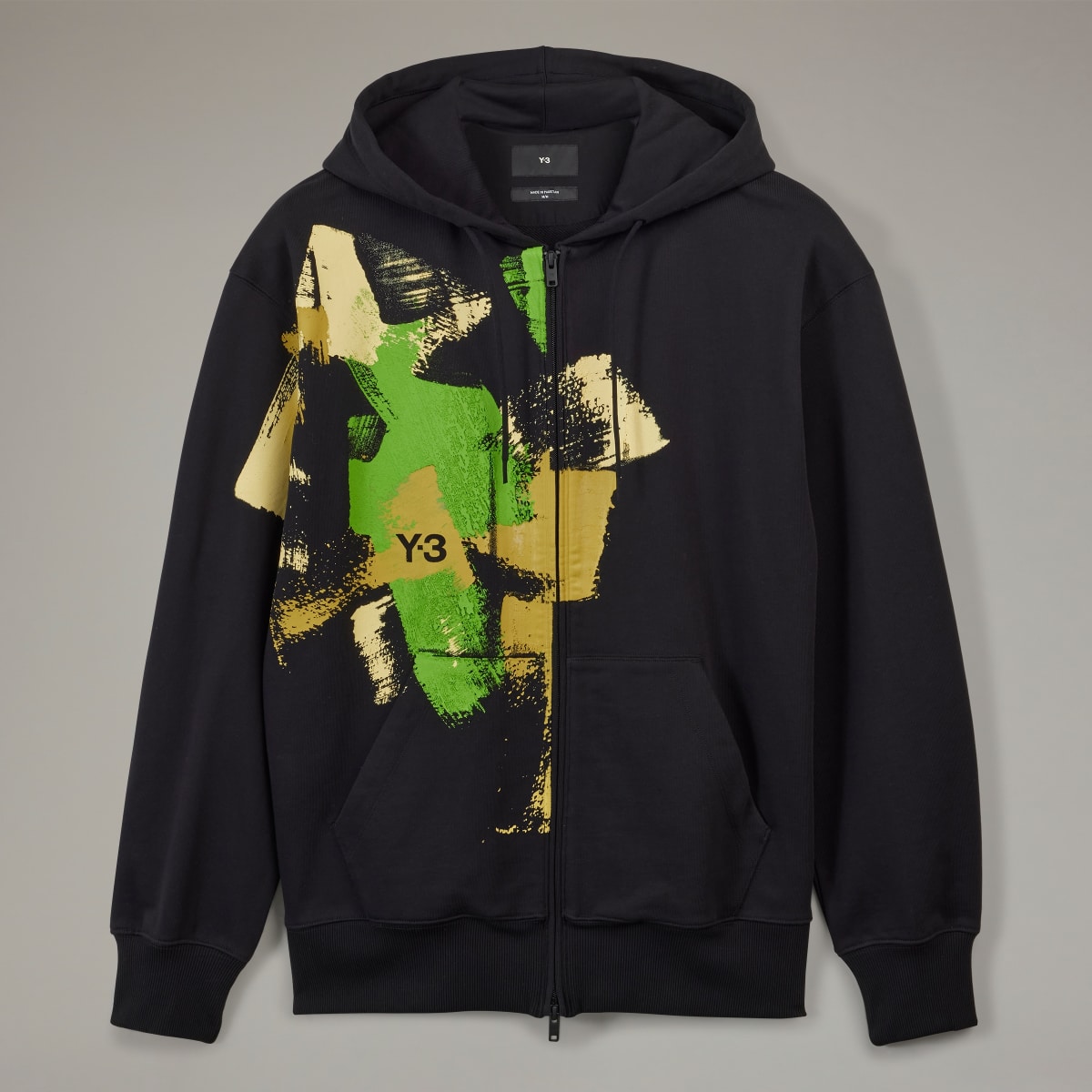 Adidas Y-3 Placed Graphic Full-Zip Hoodie. 5