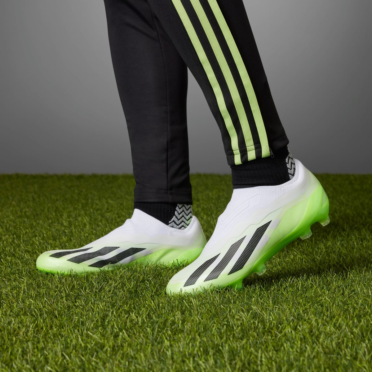 Adidas X Crazyfast.1 Laceless Firm Ground Soccer Cleats. 4