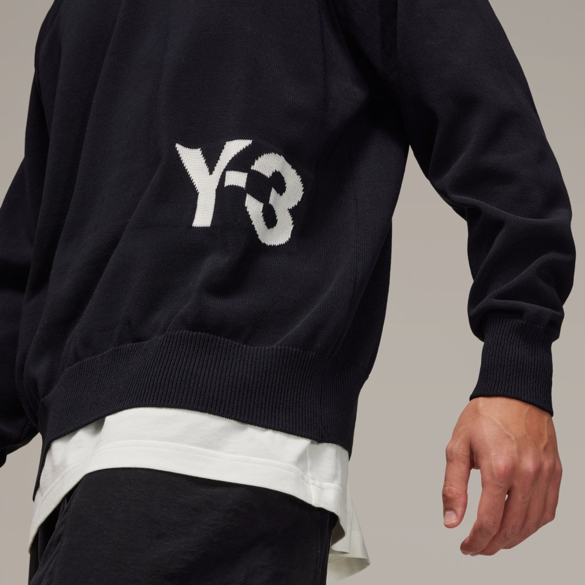 Adidas Sudadera cuello redondo Classic Knit Y-3. 8