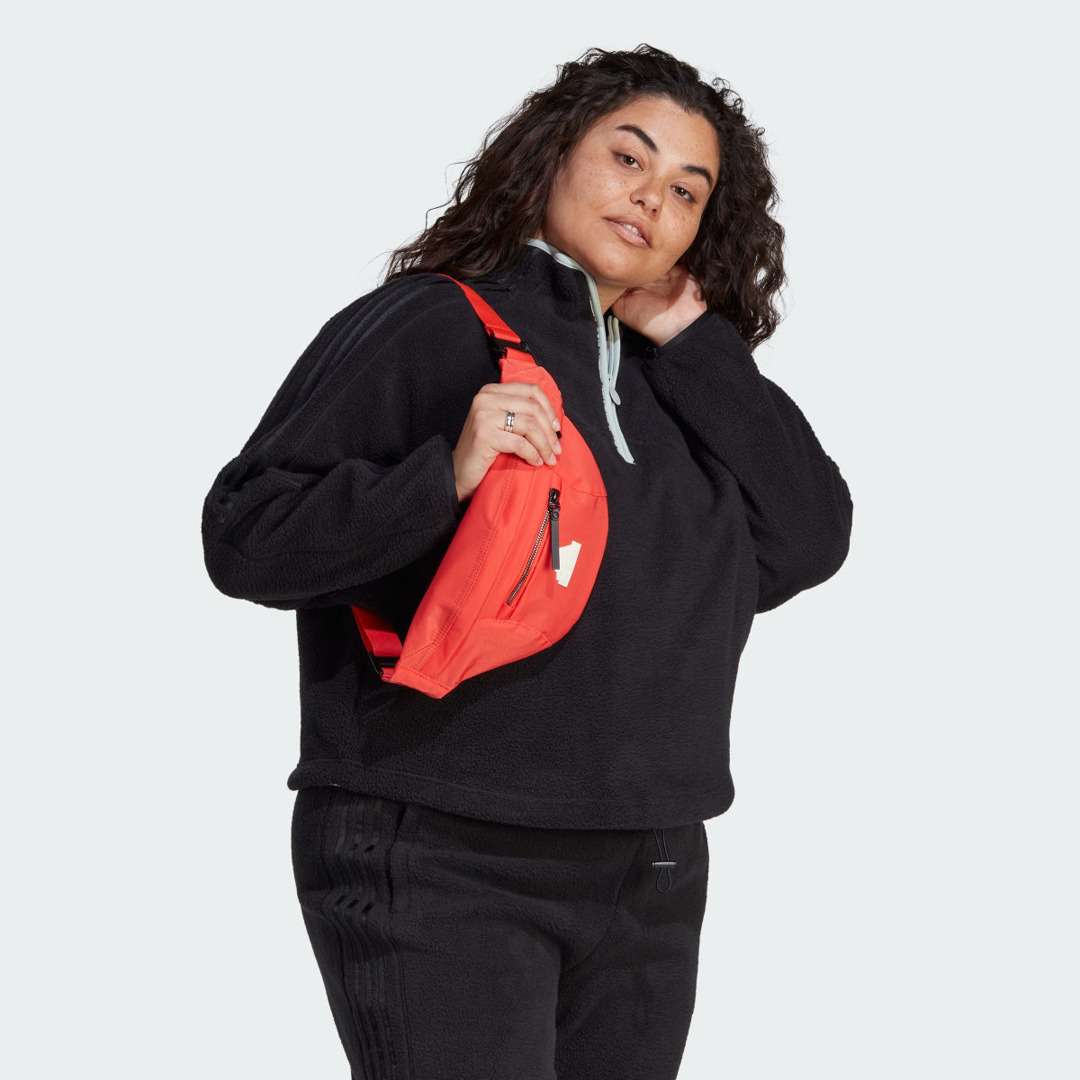 Adidas Tiro Half-Zip Fleece Sweatshirt (Plus Size). 4