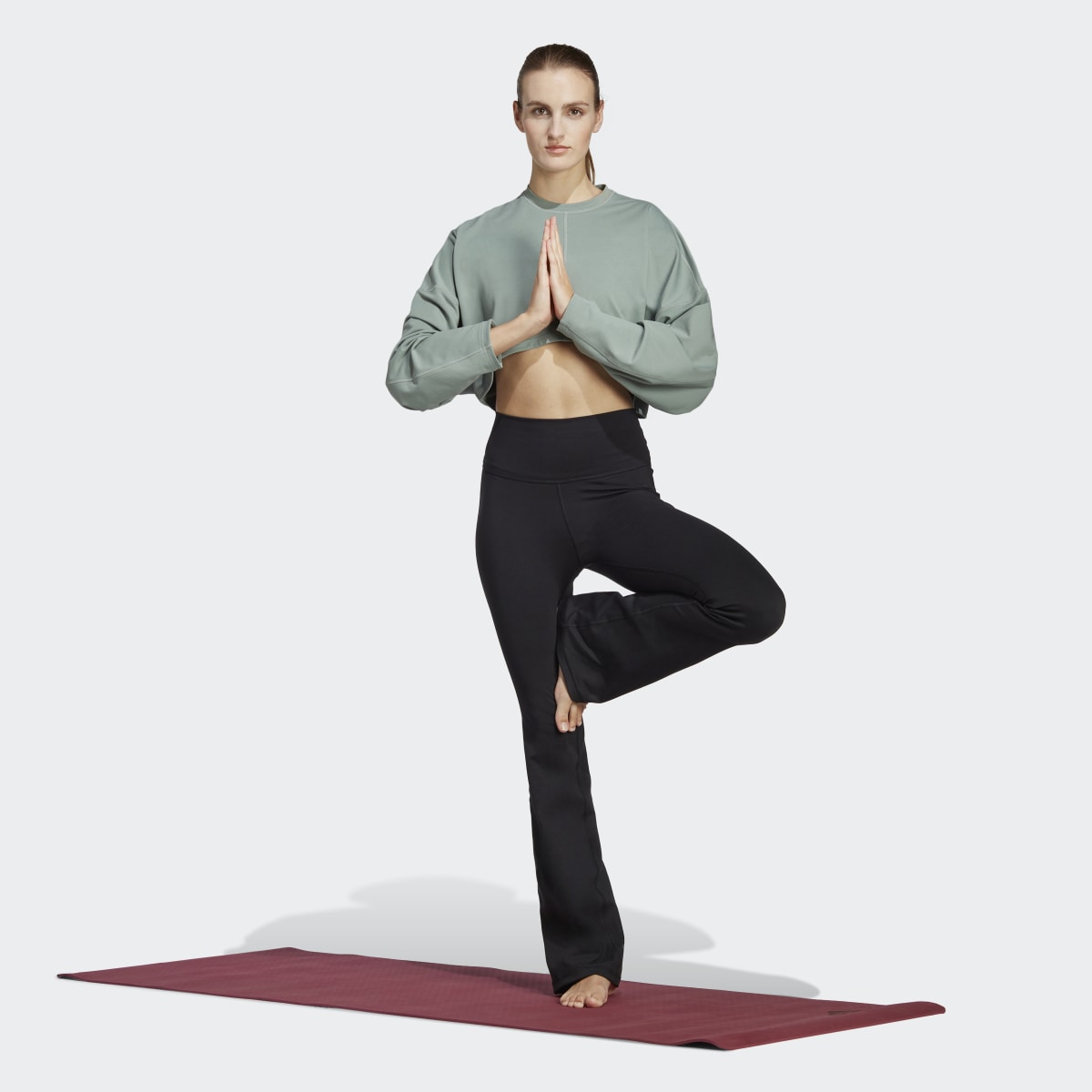 Adidas Yoga Studio Crop Sweatshirt. 4