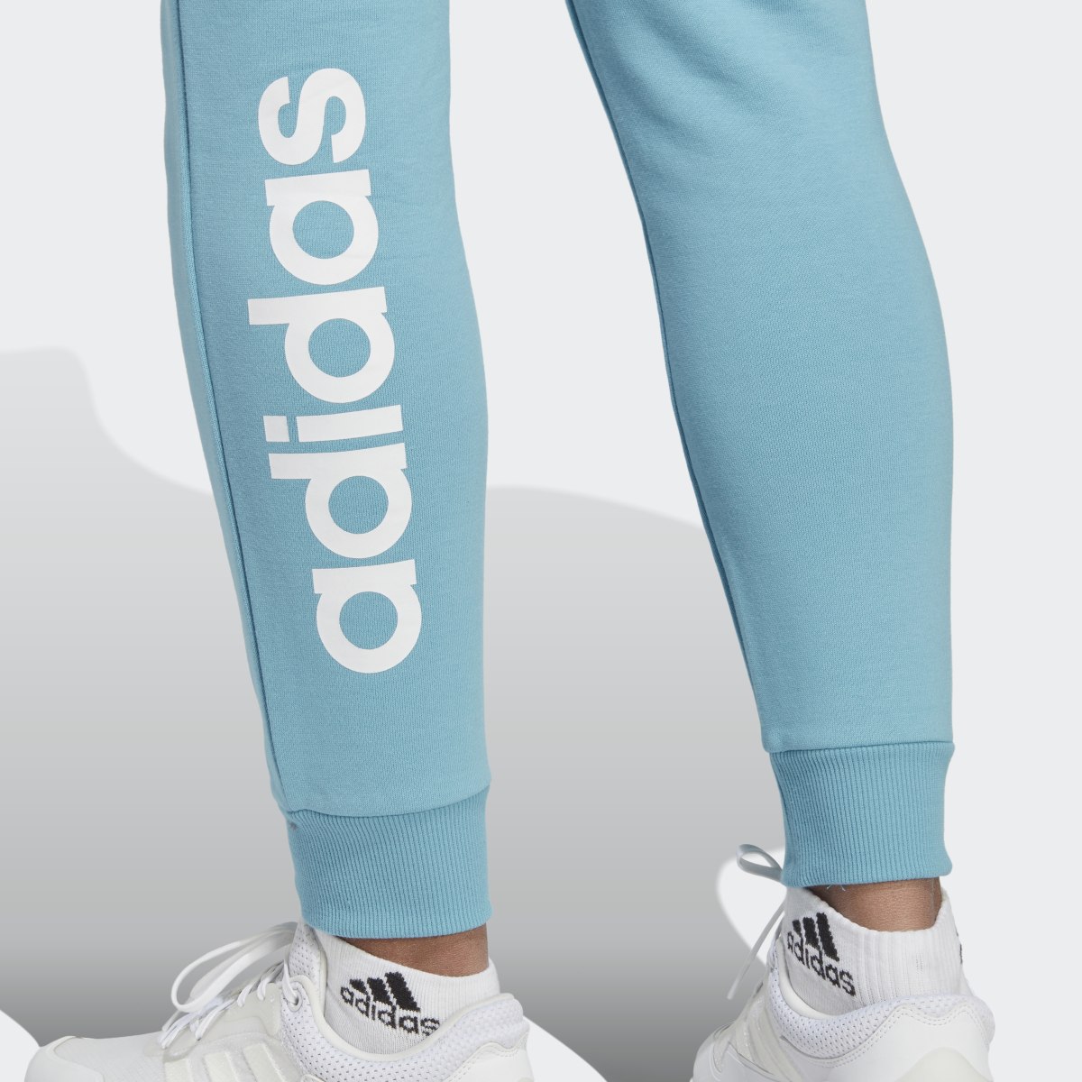 Adidas Essentials Linear French Terry Cuffed Joggers. 5