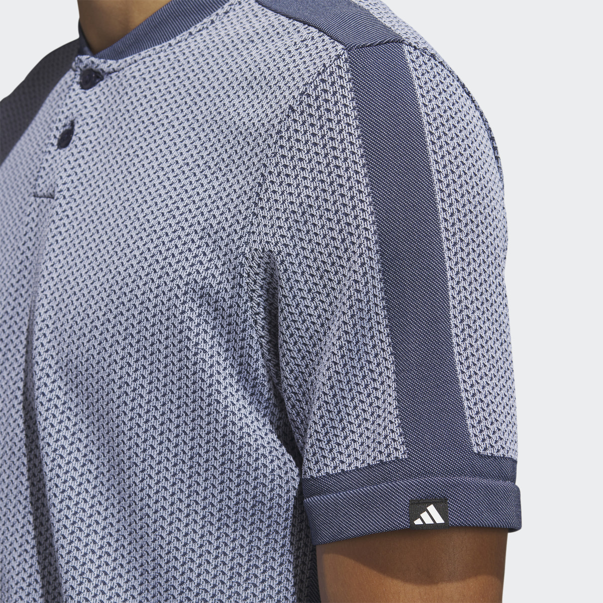 Adidas Ultimate365 Tour Textured PRIMEKNIT Golf Polo Shirt. 8