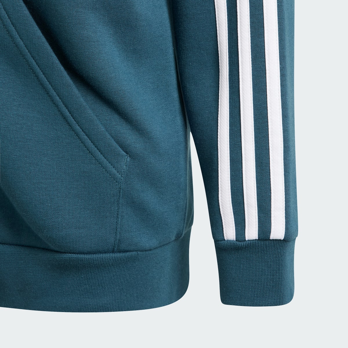 Adidas Essentials 3-Stripes Fleece Full-Zip Hoodie. 4