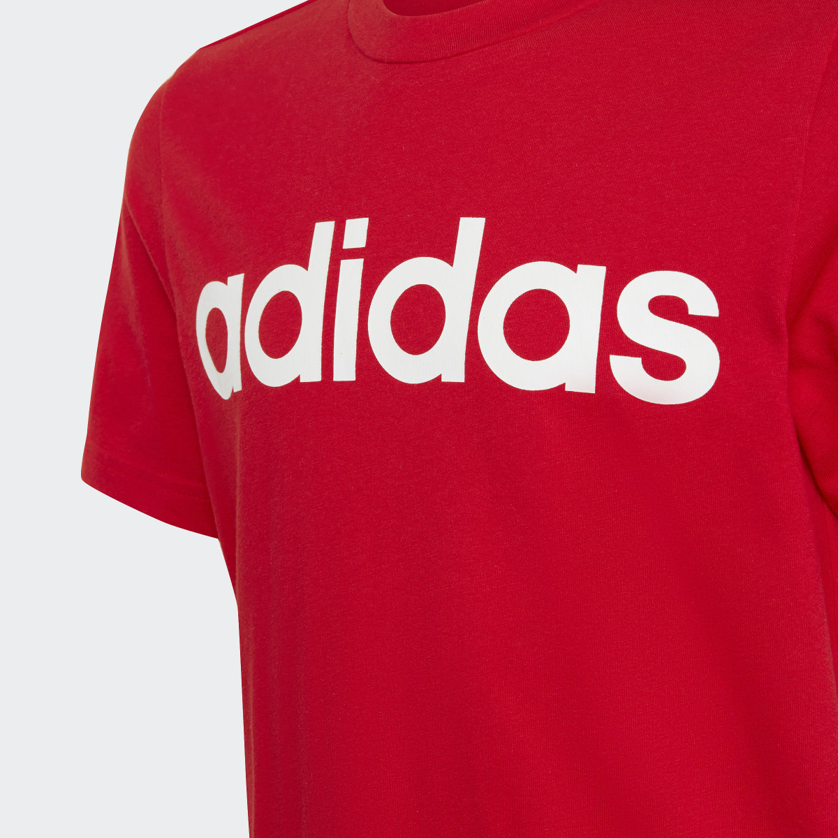 Adidas Playera Essentials Logo Lineal Algodón. 5